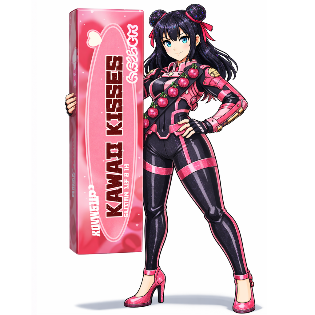 Kawaii Kisses Glitter Lip Kit: Cherry Sorbet